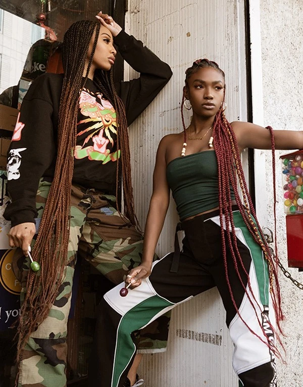 50 inch- Nala Tress 3X EZ SPLIT Pre-Sectioned Pre-Stretched Braid Hair - Image 2 of 4