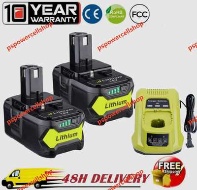 #ad P107 Battery For RYOBI P108 18V One Plus High Capacity Lithium ion Battery 8.0Ah $190.71