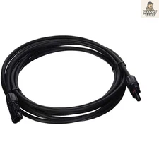 Versatile 5FT Solar Extension Cable with Male-Female Connectors, Weatherproof