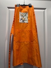 Orange Apron with yellow bird