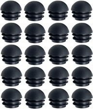 Plastic End Caps Plugs Chair Leg Inserts, Round Tube Inserts Black