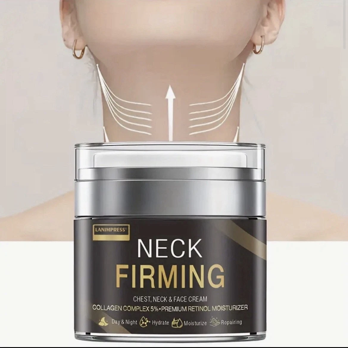 Neck Firming RETINOL Chest & Face Moisturizing Cream Day & Night