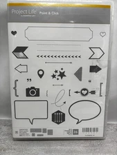 Stampin’ Up! Project Life Point & Click Photopolymer Stamp Set Of 26 Stamps