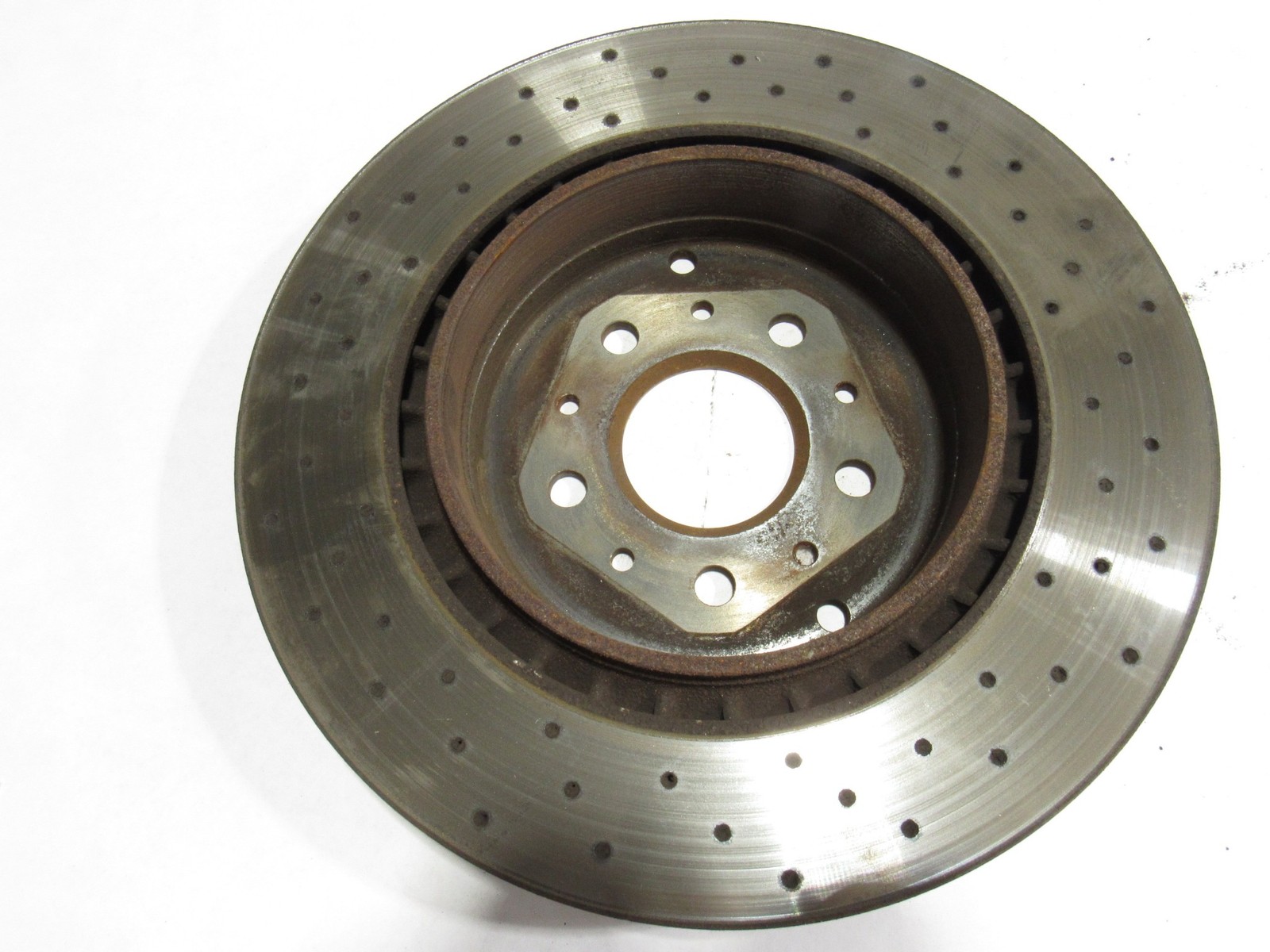 08-12 Maserati Granturismo S 2010 Rear Left Driver Brake Disc Rotor ^:Y