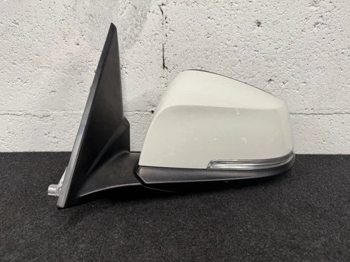 ✅ 2013-2015 BMW X1 E84 LEFT DRIVER P-FOLD MEMORY DOOR MIRROR WHITE OEM 5-PIN 51k