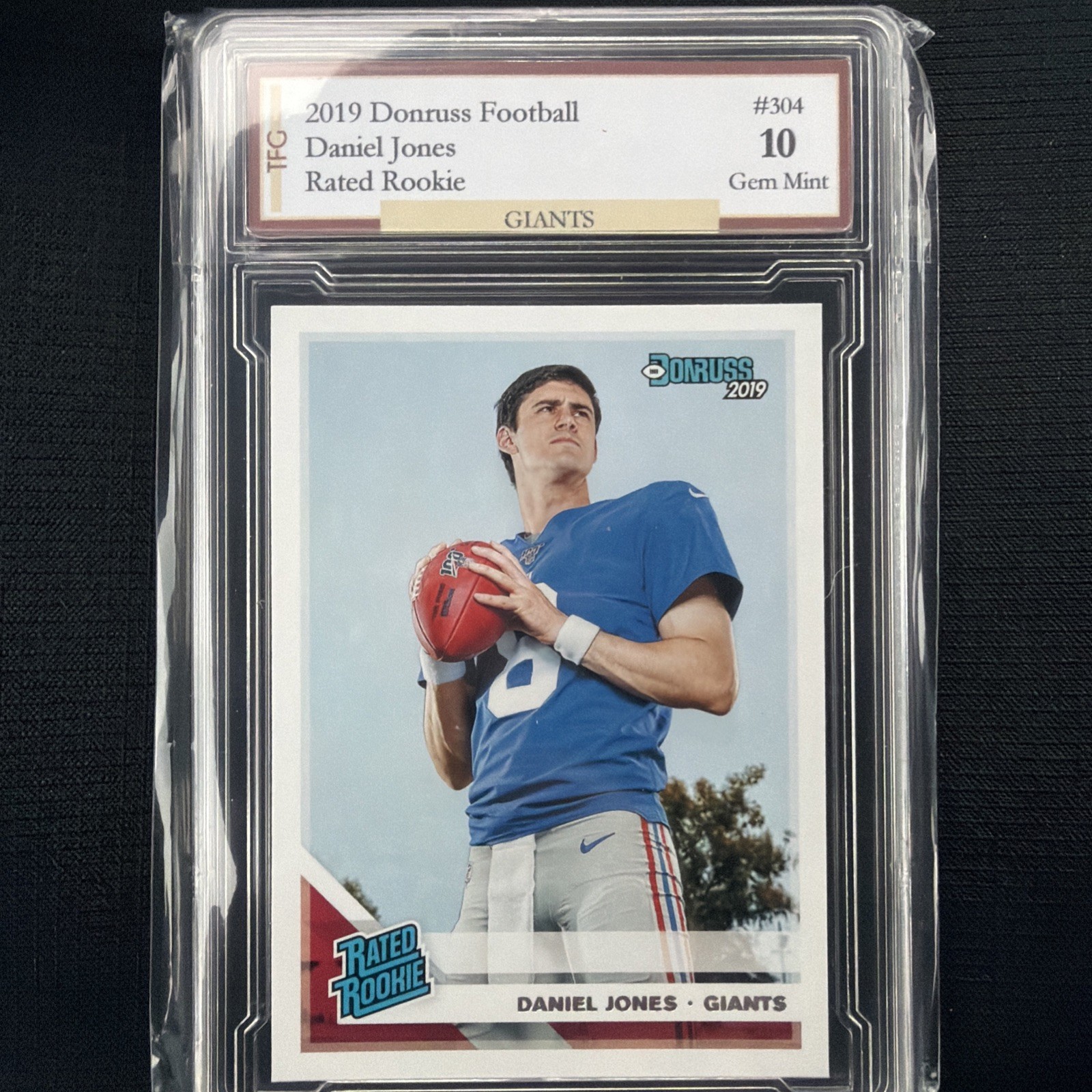 2019 Donruss Football Daniel Jones Rated Rookie #304 GEM 10