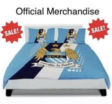 SALE!!! SINGLE SIZE Official Man City Duvet Cover Set Football Bedding Set
