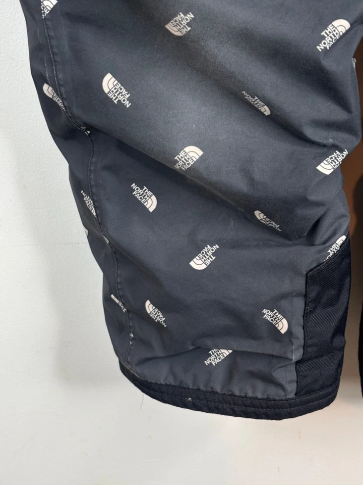 North Face Kid Snowsuit 5 Long Sleeve Waterproof Insulated Black Print Hood READ - Image 4 of 4