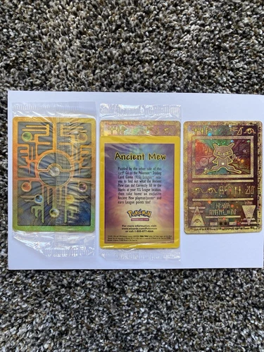 Ancient Mew Factory SEALED Pokemon TCG Movie Double Holo Foil Rare 2000 Promo