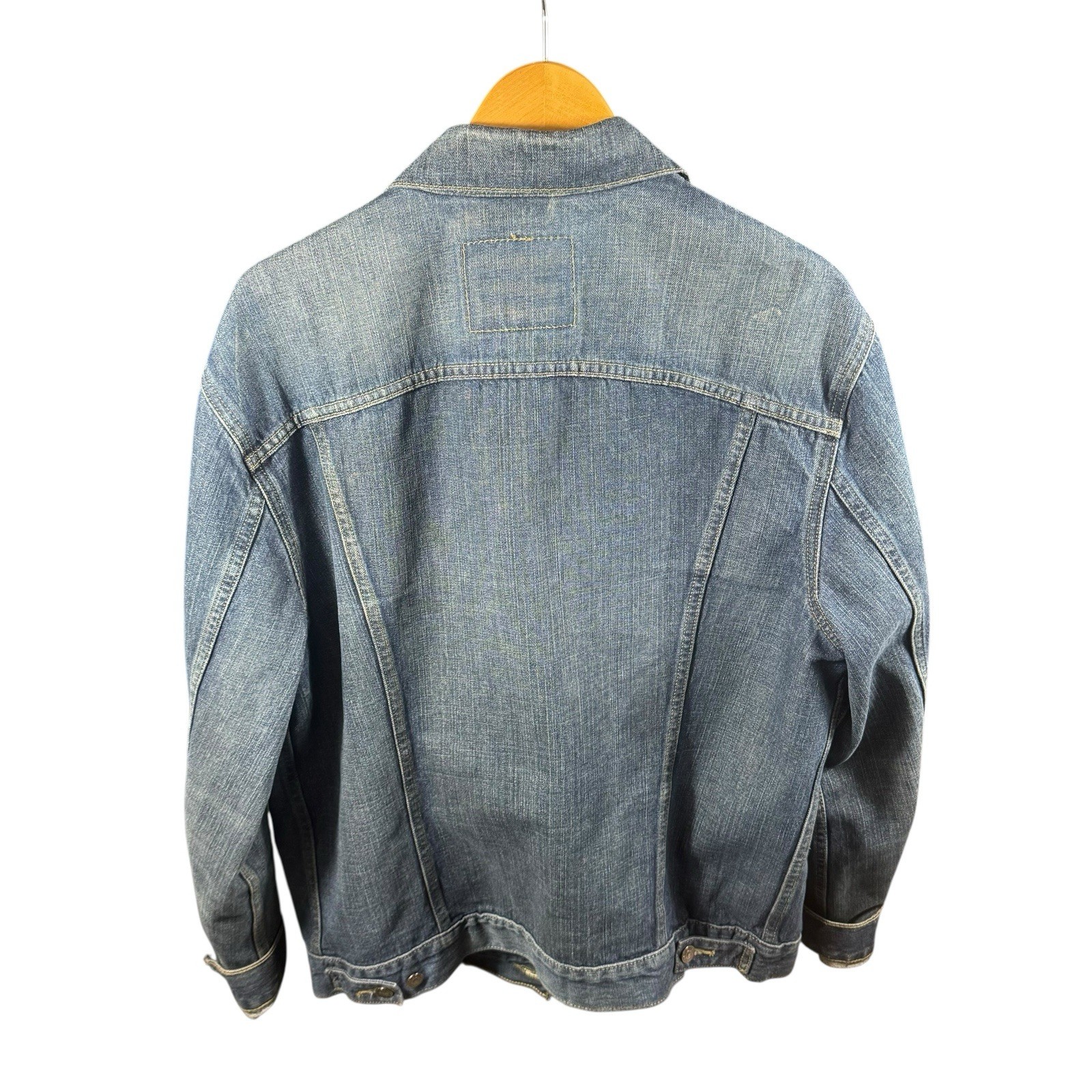 Levi’s Men’s Denim Trucker Jacket XL Blue Jean Vintage Wash Button Front Coat thumbnail 2