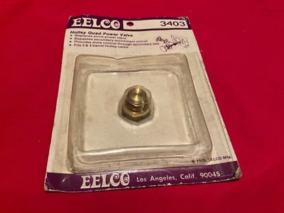 Vintage EELCO  HOLLY CARB BRASS POWER VALVE / UPGRADE FOR 4 BARREL CARB  HOTROD