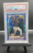 2024 1st Bowman Chrome Sapphire Prospects Leo De Vries PSA 9 Mint