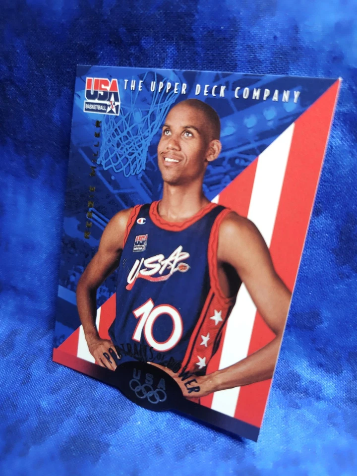 1996 Upper Deck USA Basketball Deluxe Gold Edition - Reggie Miller #52 - Image 2 of 3
