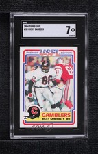 1984 Topps USFL Ricky Sanders #38 SGC 7 0uf1
