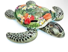 Intex 75" Realistic Sea Turtle Swimming Pool Ride On Inflatable Float