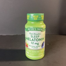 Nature  s Truth Fast Dissolve Melatonin 12mg 120 Tablets EXP 11/2027