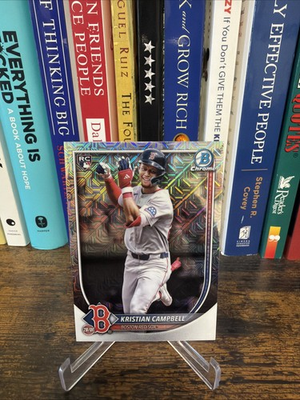 #ad 2025 Bowman Chrome Mega Box Kristian Campbell Image Variation SP Rookie RC #91 $55.00