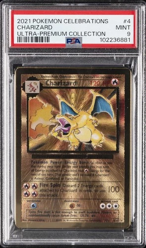 2021 POKEMON CELEBRATIONS ULTRA-PREM COLL #4 CHARIZARD PSA 9