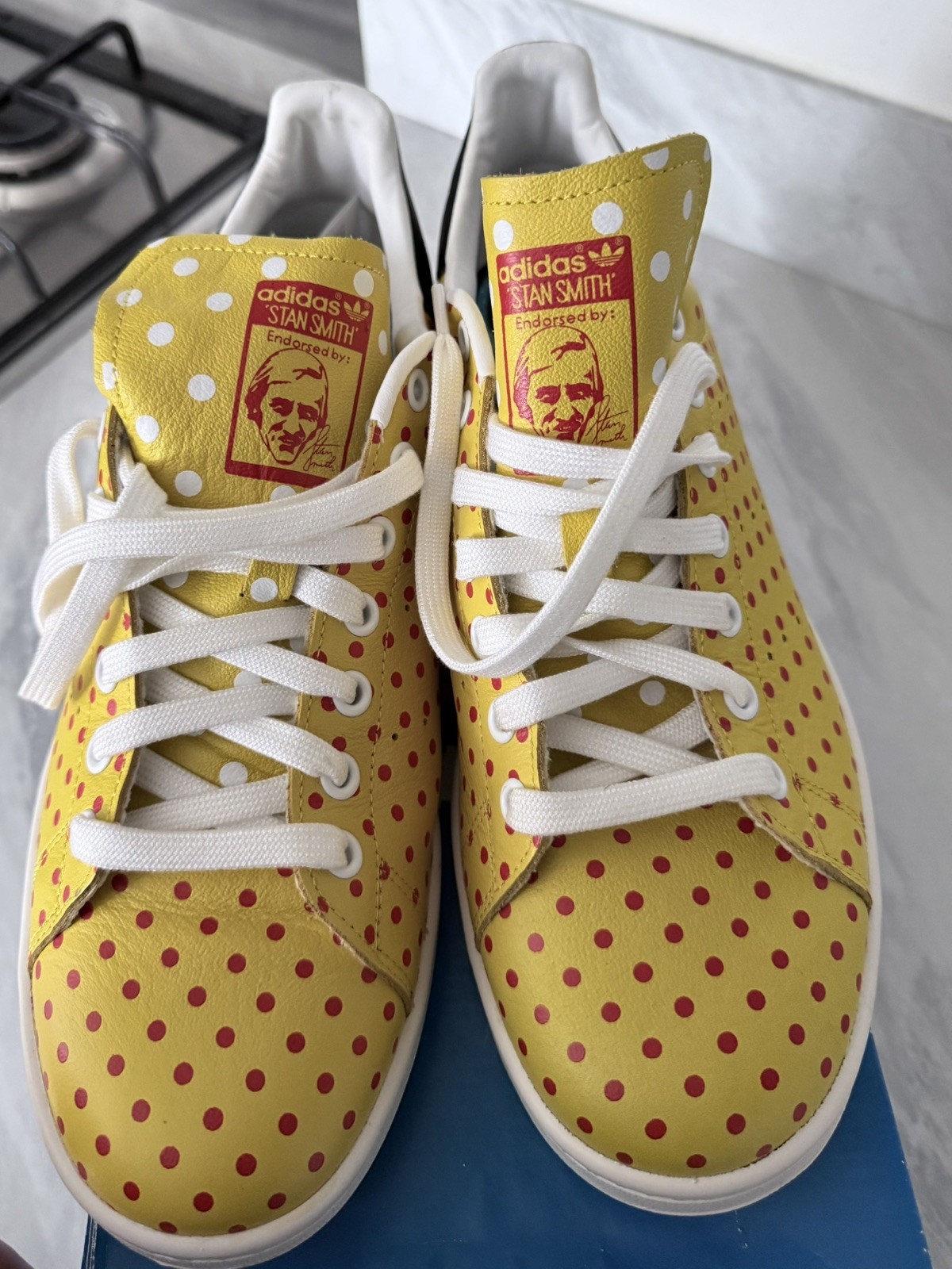 Adidas x Pharrell Williams Stan Smith Yellow and Red - Size 10 rare collectable