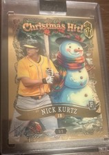 Wild Card Holiday Hits Nick Kurtz 1B True One of One #HHTGLF1-NK Baseball Card