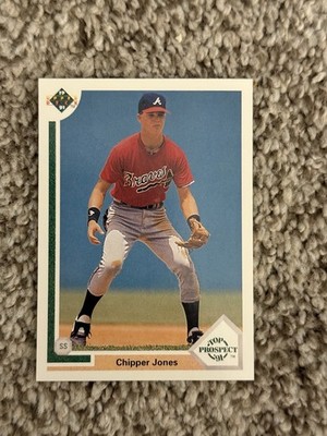 1991 Upper Deck - Top Prospect Chipper Jones #55 (RC) Recently Opened. Mint