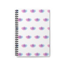 Pastel Coquette Hearts Spiral Notebook  Valentine Love Gift