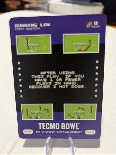Bo Jackson Battle Arena Tecmo Bowl Play 15 Running Low - PL15