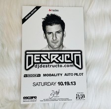 Vintage EDM Rave DJ Flyer DESTRUCTO, HARD DAY OF THE DEAD, SKRILLEX, DEADMAU5