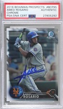 PSA/DNA 2016 Bowman Amed Rosario #BCP95 PSA/DNA Authentic Card & Auto 04k8