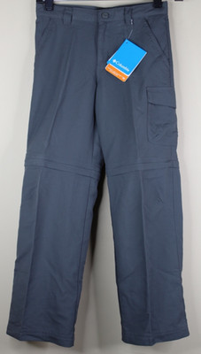 Columbia Omni Shade Boys Silver Ridge Convertible III Pants Gray Size Youth Smal