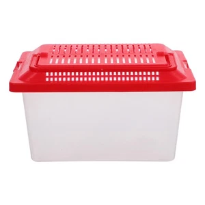 Desk Pet Habitat Containers Small Turtle Tank Kit Aquatic Travel Aquarium