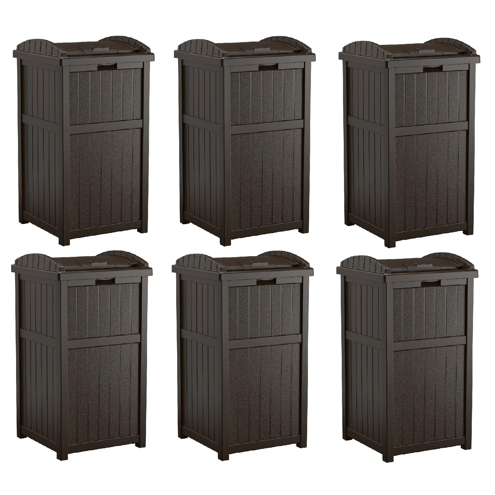Garbage Dustbin Outside New Trash Hideaway Outdoor Patio 33 Gal Garbage Waste Trash Can Bin ...