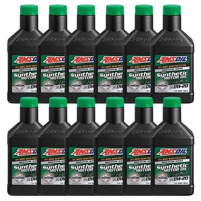 Amsoil Signature Series 0W-20 100% Synthetic Motor Oil 1 Case 12 Quarts