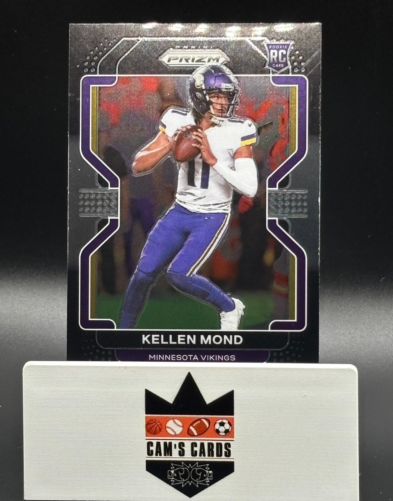 Kellen Mond 2021 Panini Chronicles Prizm Black RC Minnesota Vikings