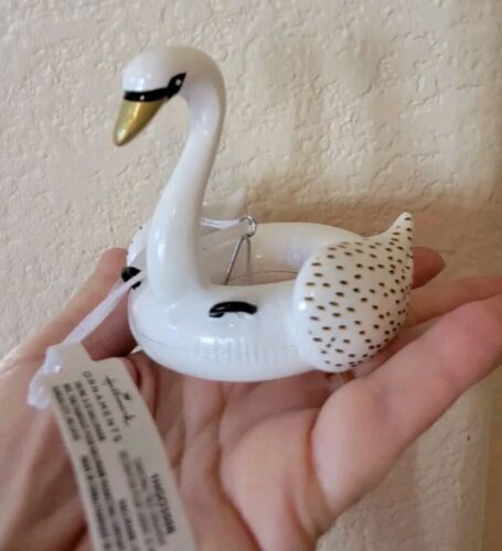 Punze 2024 weißer Schwan Ornament neu mit Etikett - Bild 3 von 4