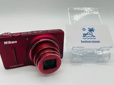 Nikon  COOLPIX S9500 Digital Camera Red Color No BOX used item from japan