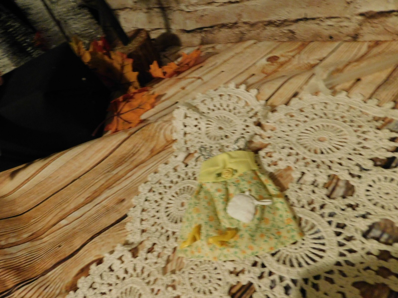 Handmade custom Fashion Doll&nbsp; Clothes fits 12" new, yellow flowers, summer&nbsp;