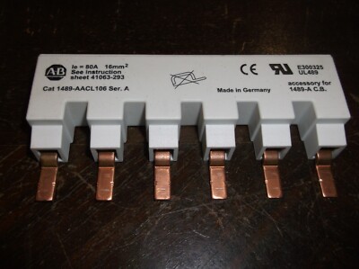 ALLEN BRADLEY 1489-AACL106 SER A CIRCUIT BREAKER BUS BAR (BIN82)