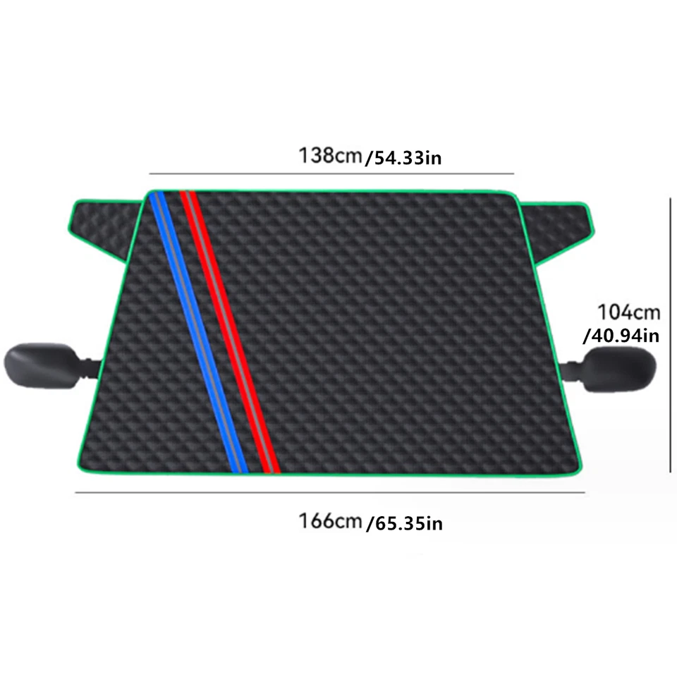 Cubierta de nieve para parabrisas delantera de coche de invierno al aire libre hielo escarcha protector parasol Foto 4 de 4