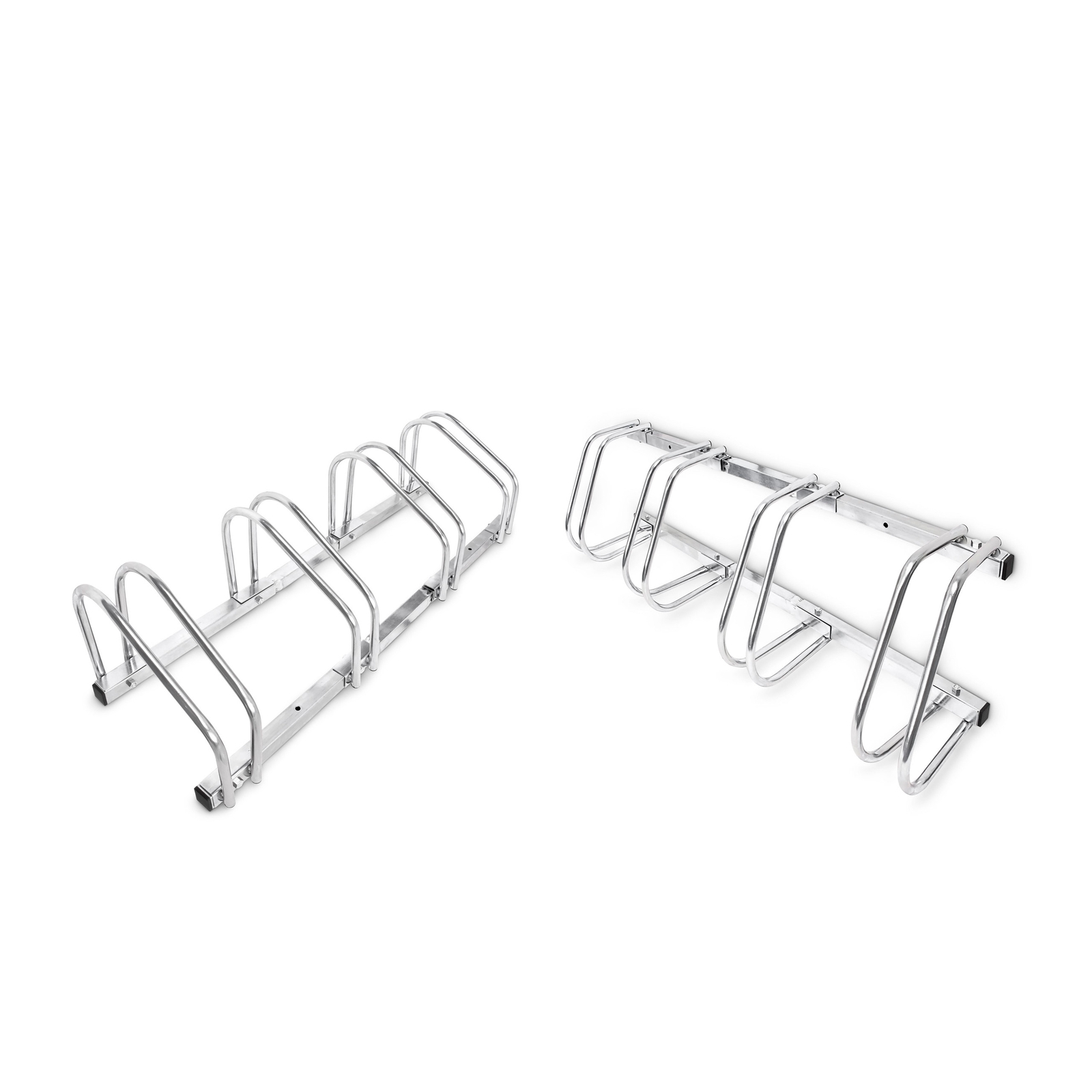 Soporte 4 bicicletas suelo Portabicicletas de acero 8 bicis Acero Montaje fácil