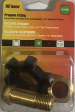 Mr. Heater F273655 Soft Nose P.O.L. W Excess Flow X 1/4' Male Pipe Thread Fittin