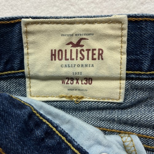 Hollister Straight Leg Jeans Mens Size 28 x 30 - Button Fly Low Rise Medium Wash - Picture 11 of 12