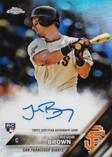 2016 Topps Chrome Autograph Rookie Refractor /499 #RA-TB Trevor Brown RC Rookie