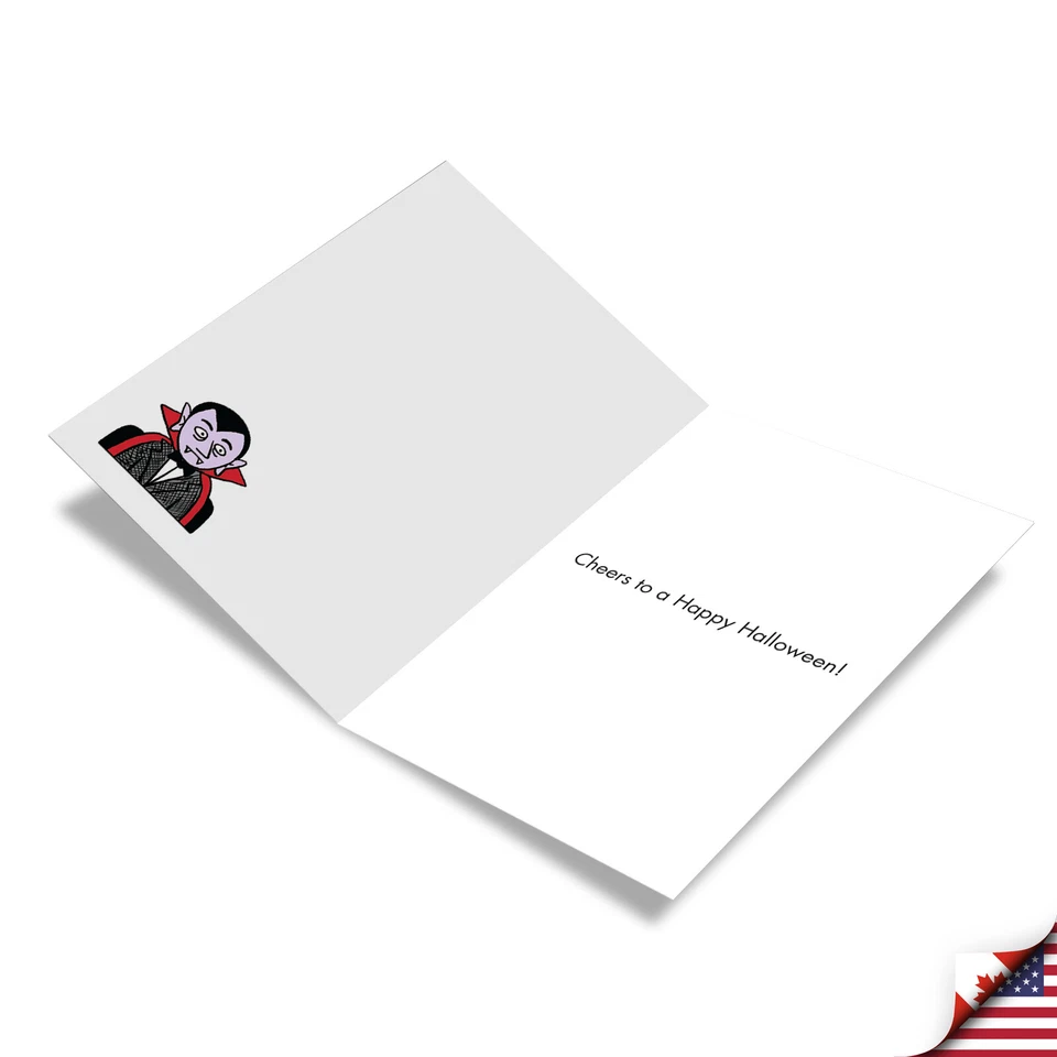 1 Tarjeta Divertida de Halloween con Sobre - Monster Drinks C7087HWG Foto 2 de 4