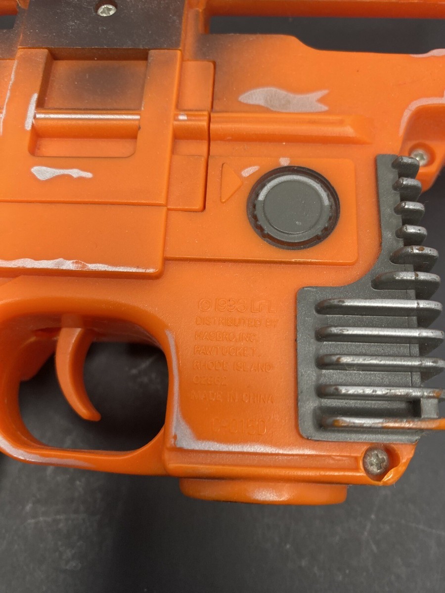 Vintage Disney 1996 Star Tours Wars Han Solo Orange Toy Laser