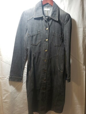 WOMEN'S HENNES H&M BLACK BOTTON DOWN DENIM DRESS. SIZE SMALL | eBay