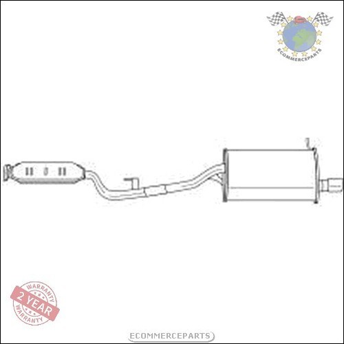 Embout D'échappement Silencieux Pour BMW Z3 1.8/1.9 Cabrio - Acier Inoxydable 304, Dimensions 53x113/90 Mm - Référence OEM 18129416186