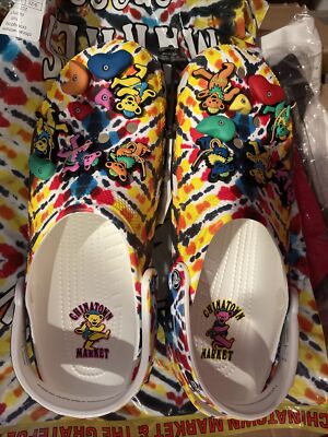 grateful dead crocs size 9