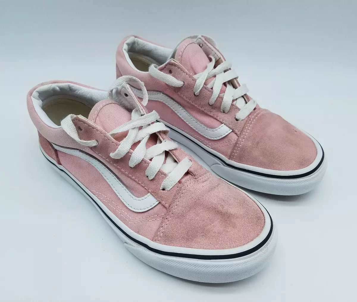 Vans Old Skool Sk8 Low Top Girl&#039;s Skate Shoes 2.5 Pink | eBay