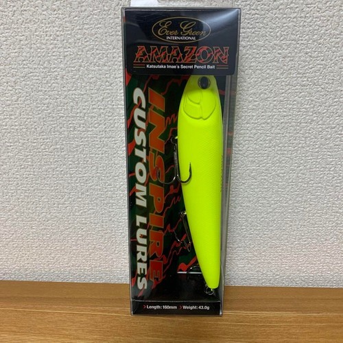 EverGreen Big Pencil Bait Amazon Matt Chart Rare 43g 160mm Japan New Bass Amapen - Picture 14 of 24